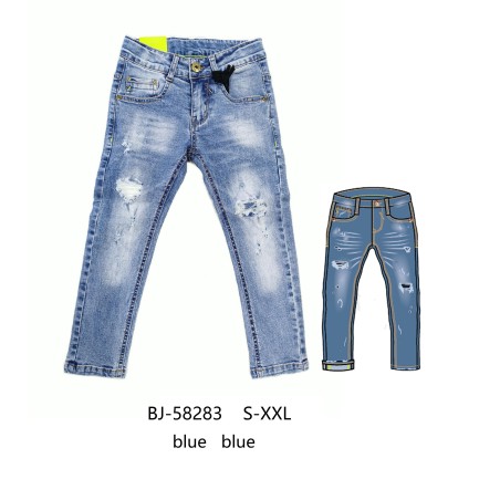 Boyzone BJ-58283 Jeans da ragazzo con rotture