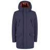 CAPPOTTO UOMO CON CAPPUCCIO TIPO PARKA YES ZEE O812/NT00 blu