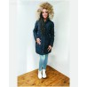 CAPPOTTO DONNA TRAPUNTATO CON CAPPUCCIO E PELLICCIA YES ZEE O004/NT00 nero 0801