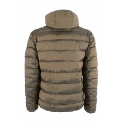 GIUBBINO UOMO TRAPUNTATO CON FINTO GILET YES ZEE J839 M900 marrone bruciato 0244