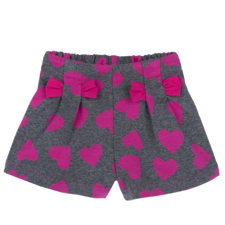 PANTALONI CORTI CON CUORI E FIOCCHETTI Neonata Chicco 09000545000000