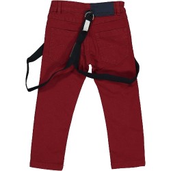 PANTALONE CANVAS STRETCH C/ZIP E BRETELLE Ragazzo. Trybeyond 999.52490.00.56U