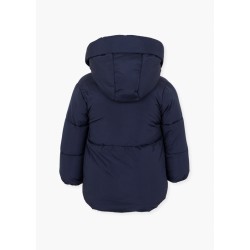 LOSAN 128-2005AL PARKA DI COLORE BLU NAVY CON CAPPUCCIO REMOVIBILE