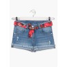 LOSAN SHORT IN DENIM CON CINTURA