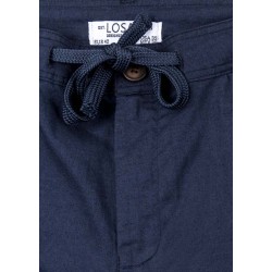 PANTALONE DA UOMO LOSAN IN COTONE E LINO CON LACCIO IN VITA 211-9016AL