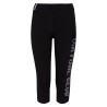 Leggings da ragazza junior in cotone elasticizzato tinta unita con stampa laterale Losan 21G-6006AL