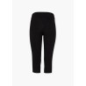 Leggings da ragazza junior in cotone elasticizzato tinta unita con stampa laterale Losan 21G-6006AL