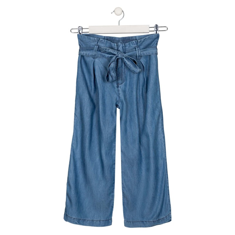 Pantalone da ragazza in denim tencel con cintura Losan 21G-9010AL