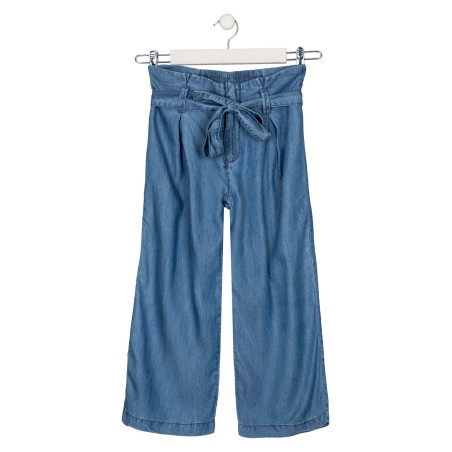 Pantalone da ragazza in denim tencel con cintura Losan 21G-9010AL