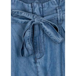 Pantalone da ragazza in denim tencel con cintura Losan 21G-9010AL