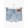 Pantaloncini da ragazza in denim con strappi e fondo sfrangiato Losan 21G-9016AL