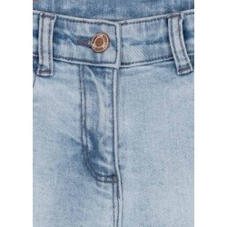 Pantaloncini da ragazza in denim con strappi e fondo sfrangiato Losan 21G-9016AL