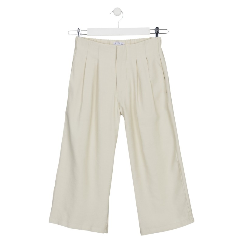 PANTALONE DA RAGAZZA IN TWILL DI VISCOSA LOSAN 21G-9790AL