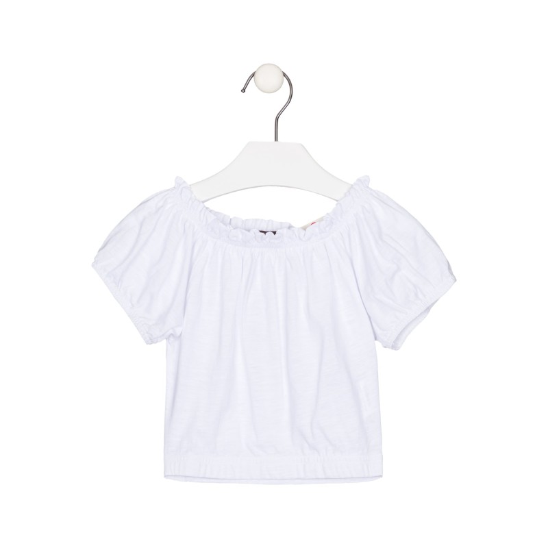 T-shirt da bambina a maniche corte in cotone Losan 216-1016AL