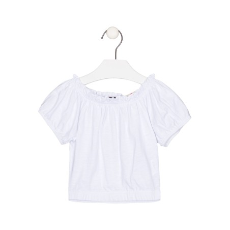 T-shirt da bambina a maniche corte in cotone Losan 216-1016AL