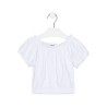 T-shirt da bambina a maniche corte in cotone Losan 216-1016AL