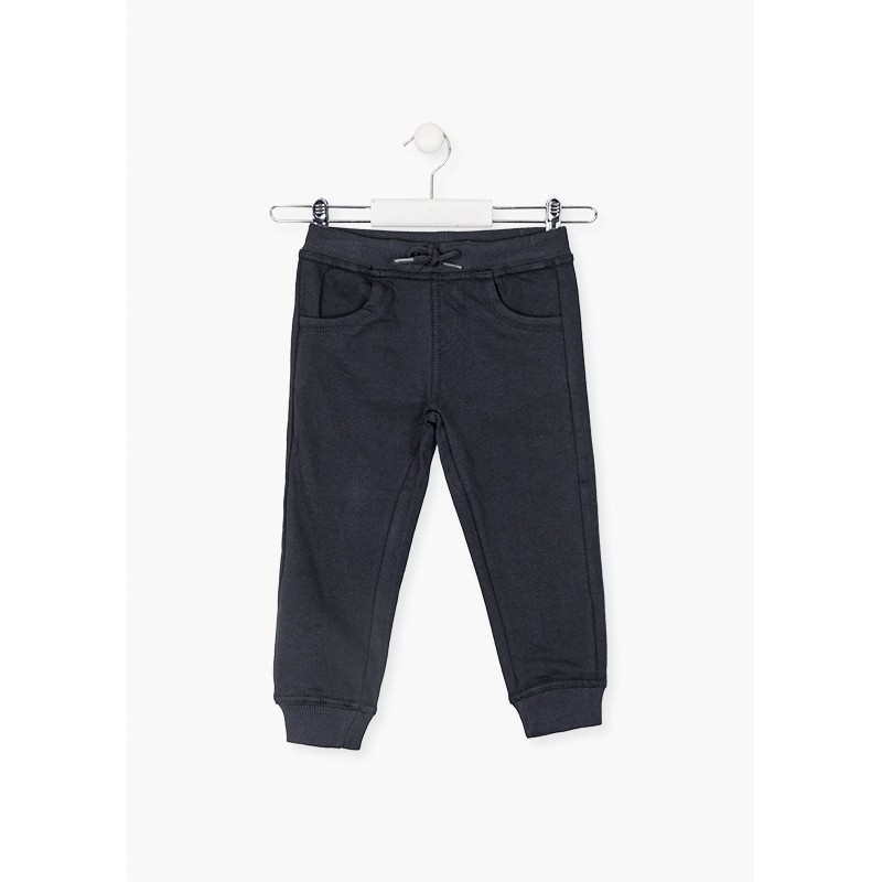 Pantaloni in cotone non spazzolato - Bambino. - 225-6670AL - Nero