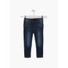 Pantaloni in denim effetto pile - Bambino. - 225-6P10AL - Denim scuro