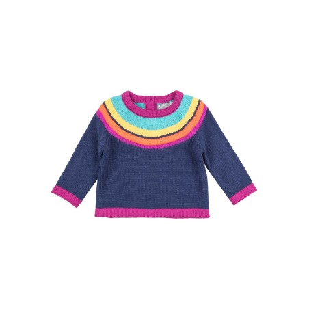 Maglione in tricot - Neonata. - 228-5005AL - Blu chiaro