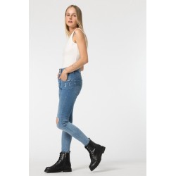 Jeans da donna a vita alta con vestibilità push-up DOUBLE_UP_421 10045775 C1028