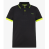 SUN68 - BOY'S POLO SMALL  STRIPE FLUO EL. - A33320 - Nero