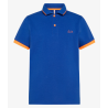 SUN68 - BOY'S POLO SMALL  STRIPE FLUO EL. - A33320 - Royal