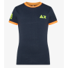 SUN68 - BOY'S T-SHIRT LOGO  FLUO - T33322 - Blu navy