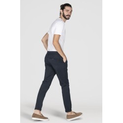 Pantaloni da Uomo 10036813 Chino_H35 b 79032 Blue Tessuto: 98% COTTON 2% ELASTANE