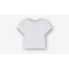 T-shirt corta a maniche corte da bambina daRagazza 001 bianco 10048381 Stone_1 001