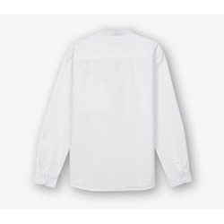 Camicia da bambino con collo alla coreana e bottoni sulle maniche per accorciarle daRagazzo 001 bianco 10049993 bruno_1 001