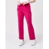 PANTALONE IN SCUBA CREPE CON LACCIO IN VITA da Donna Modello: P2350/215 IRIDA FUXIA Risskio