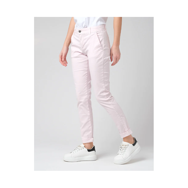 PANTALONE BASICO CHINO'S IN COTONE da Donna Modello: 7350ML/21S ANTARES ROSA Risskio