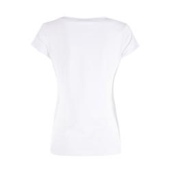 T-shirt da donna girocollo a maniche corte con stampa sul davanti T257/T903  BIANCO 0101 Yes Zee