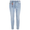 Jeans da uomo 5 tasche con vestibilità slim e lavaggio denim chiaro                 P611/P656  STONE BLEACH J723 Yes Zee