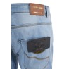 Jeans da uomo 5 tasche con vestibilità slim e lavaggio denim chiaro                 P611/P656  STONE BLEACH J723 Yes Zee