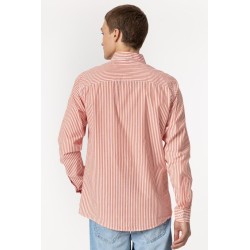 Camicia da uomo con vestibilità slim a maniche lunghe con collo botton-down e tessuto bacchettato Columbia_1 10049952 483 