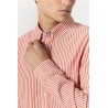 Camicia da uomo con vestibilità slim a maniche lunghe con collo botton-down e tessuto bacchettato Columbia_1 10049952 483 