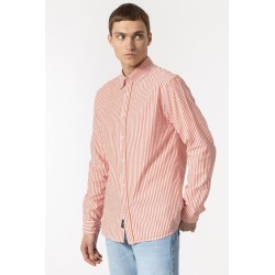 Camicia da uomo con vestibilità slim a maniche lunghe con collo botton-down e tessuto bacchettato Columbia_1 10049952 483 