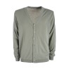 Cardigan con bottoni da uomo in cotone 100% M543/DH00  TABACCO 0247 Yes Zee