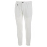 Pantalone slim da uomo con taglio modello chinos e pinces P660/FE00  GESSO 0107 Yes Zee