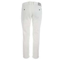 Pantalone slim da uomo con taglio modello chinos e pinces P660/FE00  GESSO 0107 Yes Zee