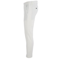 Pantalone slim da uomo con taglio modello chinos e pinces P660/FE00  GESSO 0107 Yes Zee