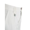 Pantalone slim da uomo con taglio modello chinos e pinces P660/FE00  GESSO 0107 Yes Zee