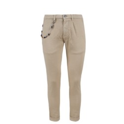 Pantalone slim da uomo con taglio modello chinos e pinces P660/FE00  BEIGE 0222 Yes Zee