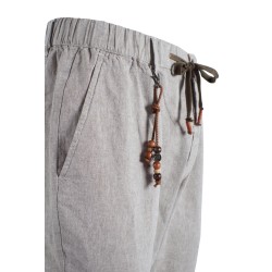 Pantalone da uomo con vestibilità slim e coulisse P683/PN00  BLU APERTO 0794 Yes Zee