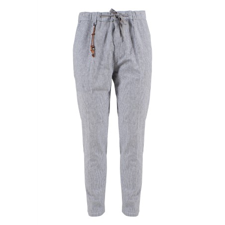 Pantalone da uomo con vestibilità slim e coulisse P683/PO00  VARIANTE GRIGIO 2819 Yes Zee