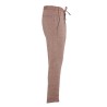 Pantalone da uomo in misto lino tipo chinos con vestibilità slim e coulisse          P698/DK00  ECRU 0250 Yes Zee