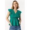 Blusa da donna scollata con elastico sottoseno e taglio leggermente scampanato Finesse_1 10049117 808