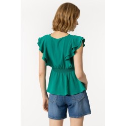 Blusa da donna scollata con elastico sottoseno e taglio leggermente scampanato Finesse_1 10049117 808