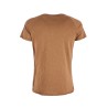 T-shirt da uomo collo serafino a maniche corte con tagli a vivo T724/TL00  TABACCO 0247 Yes Zee